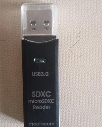 Lettore e scrittore Memory Card SD USB 3.0