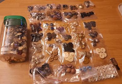 Lotto stock bottoni vintage