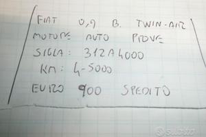 Motore auto prove fiat 0,9 b twin-air
