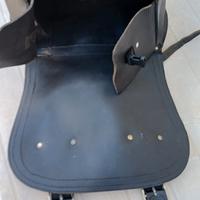 borsa pelle più telaio