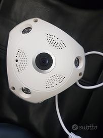 Telecamera sorveglianza panoramica fisheye 360°