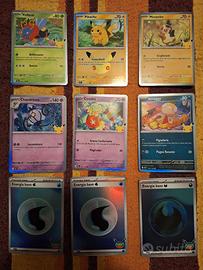 mini lotto carte Pokémon 30 anniversario