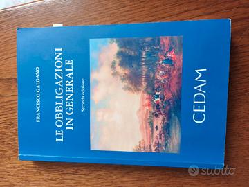 Galgano – Le obbligazioni in generale