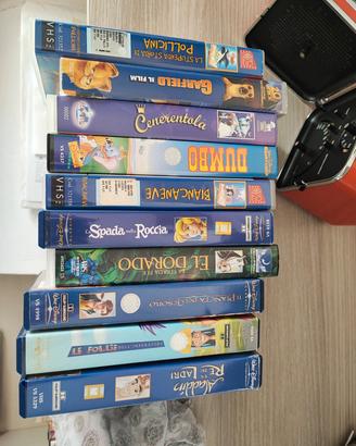 10 VHS cartoni animati Walt disney 