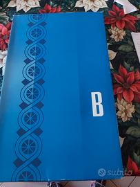 Parure lenzuola matrimoniali bianche e azzurre