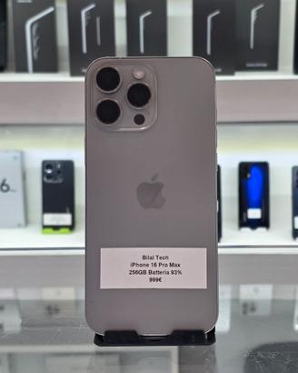 Apple iPhone 16 Pro Max 256GB – Usato Garantito!