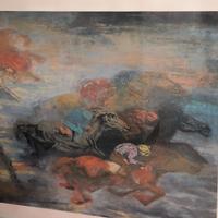 Monotipo, Olio su carta, Saccomani Giovanni (UD) 