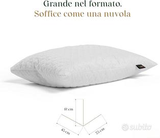 Cuscini Fiocco Memory 45x75 H12 Nuovi - Ampia disp