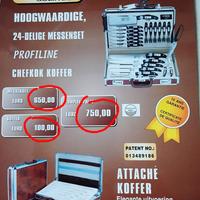 Set professionale coltelli con valigetta