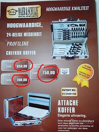 Set professionale coltelli con valigetta