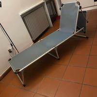 Brandina pieghevole reclinabile in alluminio