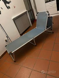 Brandina pieghevole reclinabile in alluminio