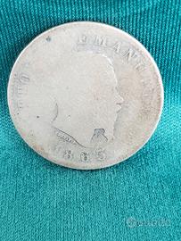 REGNO D'ITALIA - 1 LIRA 1863 M STEMMA 