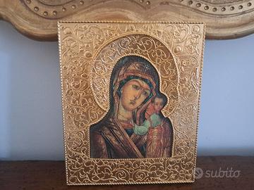 Icona russa Madonna con Gesù