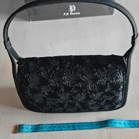 vintage anni 50 borsa e scarpe eleganti colore ner