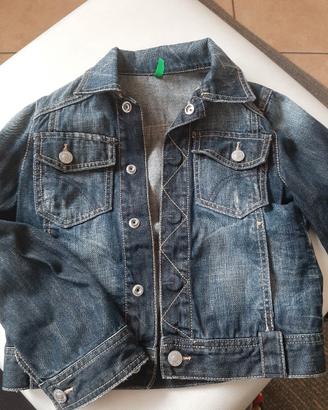 giubbino in jeans taglia 6 anni Benetton