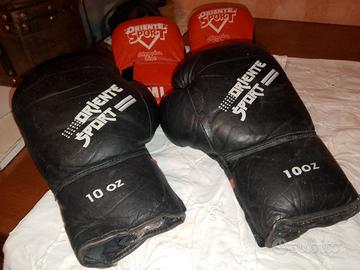 2 paia di guantoni da boxe/kickboxing 