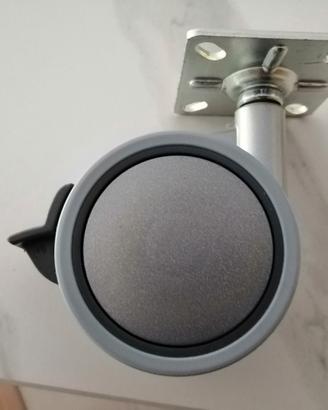 4 ruote pivottanti per carrello