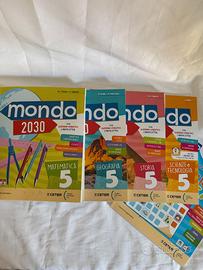 Blocco libri quinta primaria Mondo 2030 Nuovi