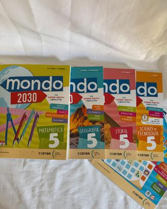 Blocco libri quinta primaria Mondo 2030 Nuovi