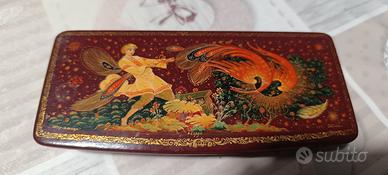 Scatola laccata Russa vintage "l'uccello di fuoco"