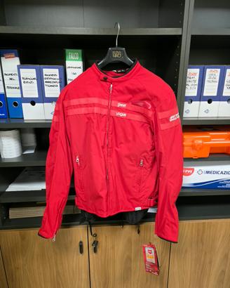 Giacca da moto AXC rossa con protezioni XL