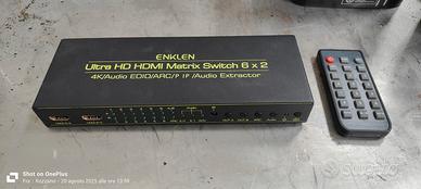 ultra hd hdmi matrix switch 4k 6x2