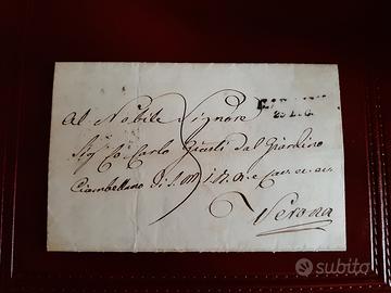 Storia Postale - Lettera prefilatelica 1800