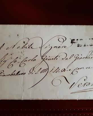 Storia Postale - Lettera prefilatelica 1800