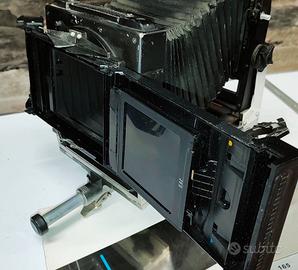 Calumet 4x5 modificata per carte a emulsione