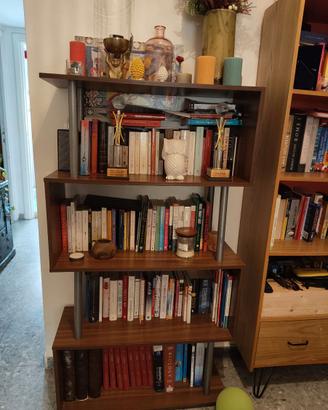 Libreria moderna design noce/scuro