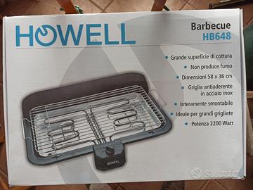 HOWELL Barbecue Bistecchiera elettrico  Piastra