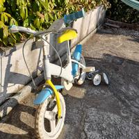 Bicicletta bambina 2-4 anni con due paia ruotine