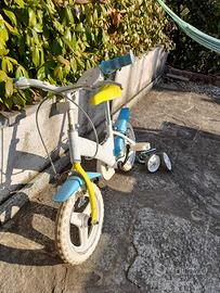 Bicicletta bambina 2-4 anni con due paia ruotine