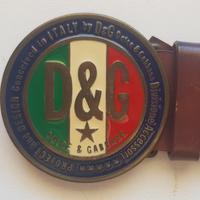 Cintura D&G Dolce E Gabbana, marrone, originale
