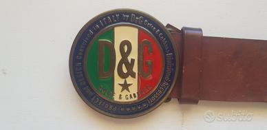 Cintura D&G Dolce E Gabbana, marrone, originale