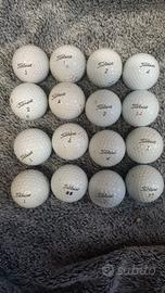 16 Palline golf usate Titleist PRO V1/V1X/V1-392