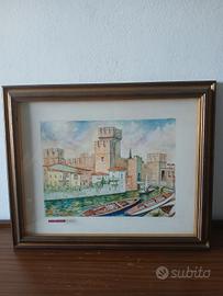 Quadro acquarello: SIRMIONE