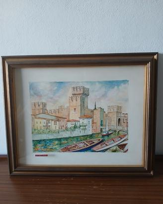 Quadro acquarello: SIRMIONE