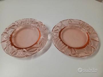 2 VECCHI POSACENERE ROSA ANNI 70 / 80 VINTAGE