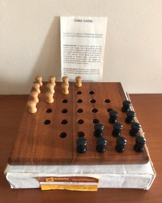 Dama cinese vintage in legno