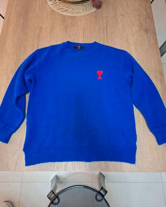 Maglioncino Ami blu con cuore rosso