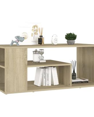Tavolino da soggiorno stile moderno rovere sonoma