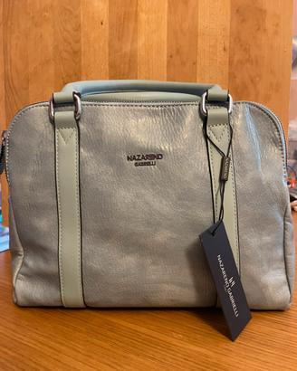 Borsa bauletto Nazareno Gabrielli azzurra
