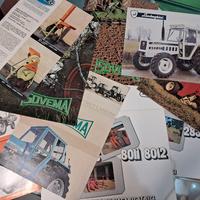 lotto 9 depliants trattori e macchine agricole 