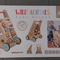 EUREKAKIDS - Girello in legno 6 attività giungla