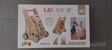 EUREKAKIDS - Girello in legno 6 attività giungla