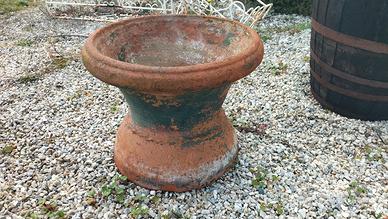 Antico Porta Vaso Sottovaso in Terracotta H38 L47