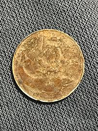 5 lire con delfino del 1955