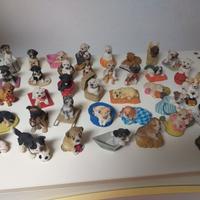 COLLEZIONE TENERI CAGNOLINI IN RESINA 39 PEZZI!!